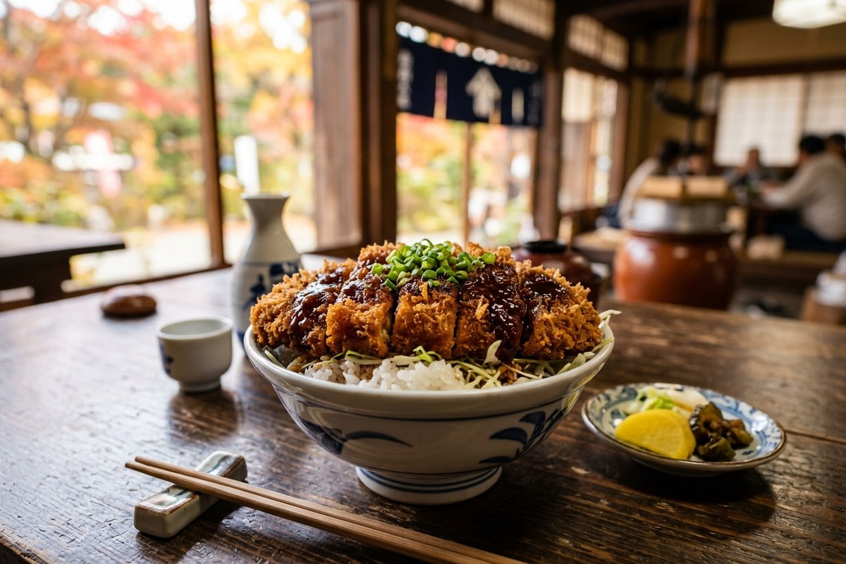 サクサクの衣に甘辛ソースが絡むソースカツ丼（会津若松のイメージ）