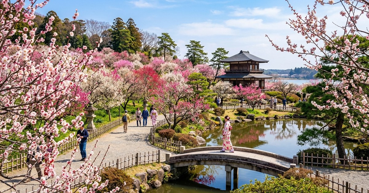 水戸観光で外せない偕楽園|梅の時期と千波湖の散策をあわせて楽しむ